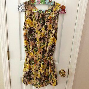 Shasa Tropical Floral Romper Size S